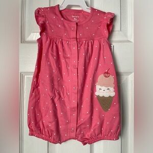Carter's Pink Polka Dot Ice Cream Nightgown